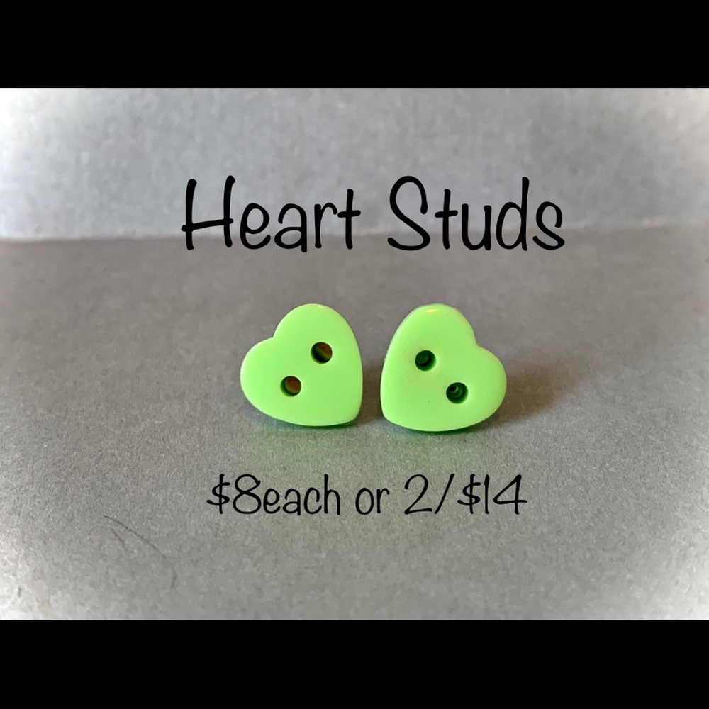 Heart Stud Earrings